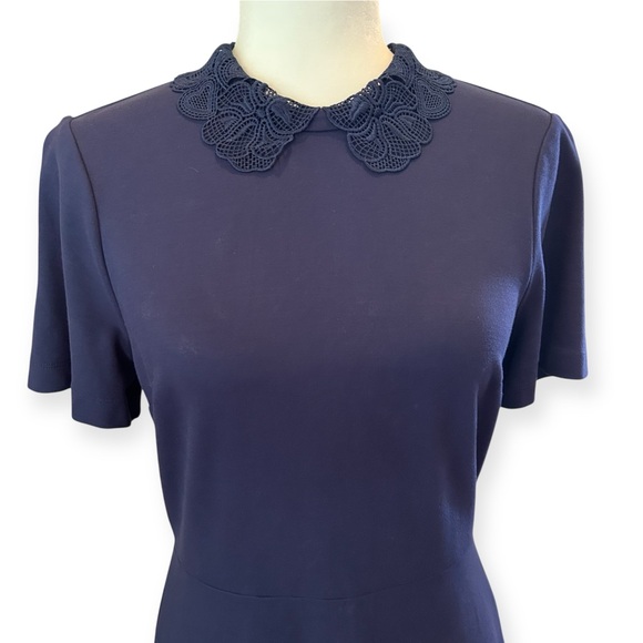 💐 Draper James Navy Blue Tailored Dress - Picture 4 of 12